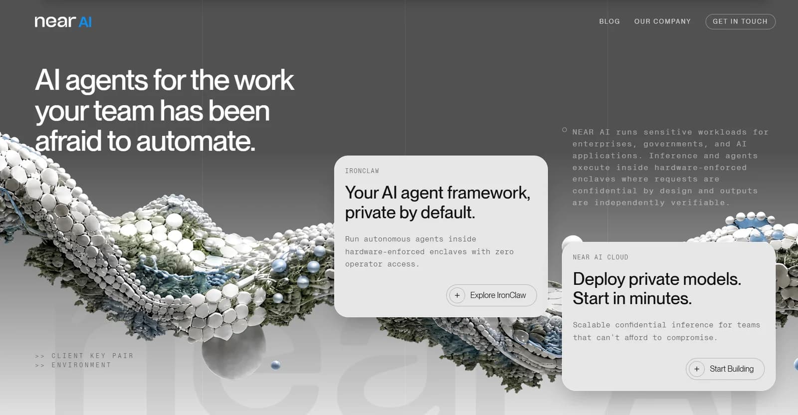 Screenshot of NEAR AI at near.ai